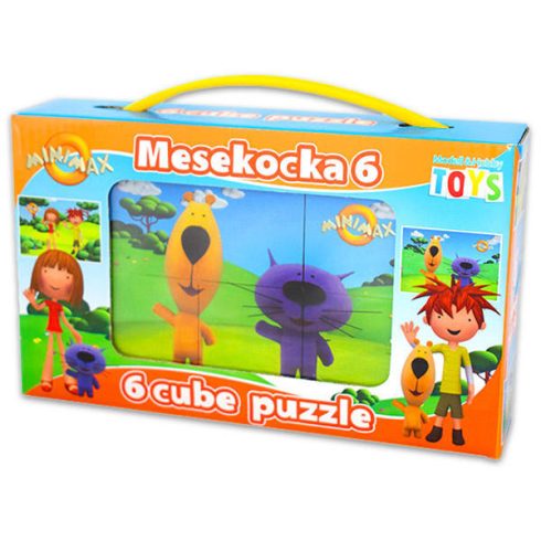 Gyerek Puzzle - Kirakósok- Minimax mesekocka 6db