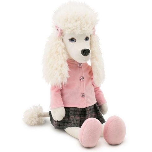 Plüss kutyák - Julie the Poodle plüsskutya rózsaszín felsőben, szoknyával, Orange Toys, nagy