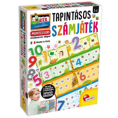 Montessori Tapintásos számjáték Lisciani