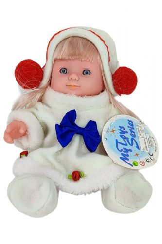 Játékbaba téli ruhában - funkciós