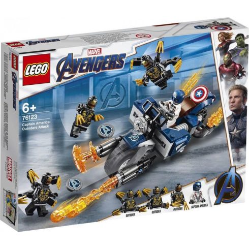 76123 LEGO Super Heroes Amerika kapitány Outrider támadás