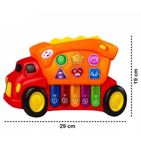 Truck Piano - Zenélő baba játék - Autós