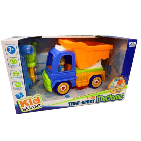 Autós szerelős játékok - Pindur Palota játék webshop - Szerelős teherautó műanyag