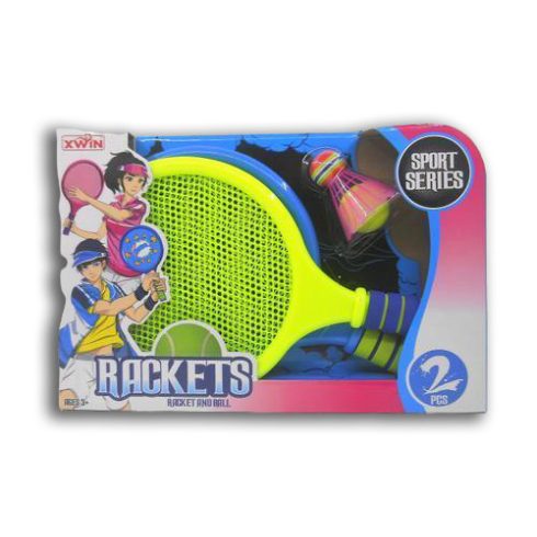Kültéri játékok - Sport eszközök gyerekek számára - Ütő műanyag labdával és tollaslabdával