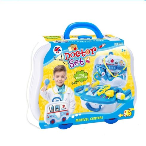 Orvosos játékok - Doktor szett autós kofferban kék fiuknak