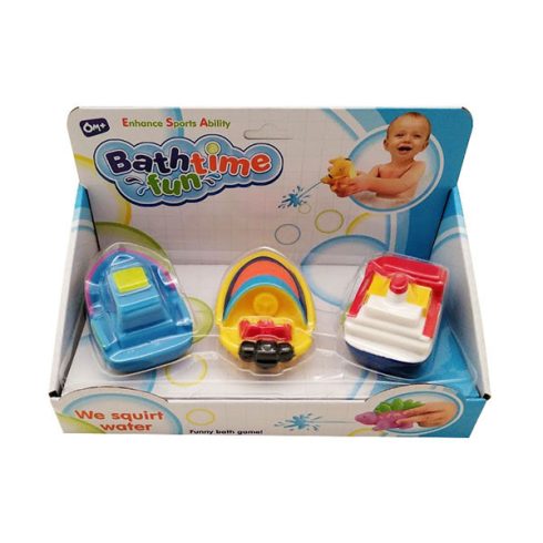 Pancsolós játékok - Fürdetős játékok babáknak - Spriccelős fürdős vízi jármű figurák