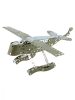 Építőjátékok gyerekeknek - Fából, Fémből, Műanyagból - Fém építőjáték katonai repülőgép 242db-os