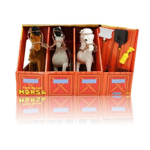 Lovas játékok - Lovak dobozban kiegészítőkkel