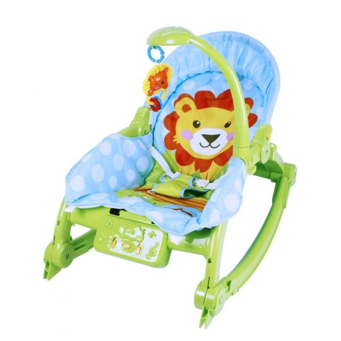 Fejlesztő alvást segítő játékok babáknak - Baby Care Rocking Chair Pihenőszék lámpával, zenével