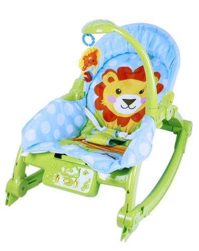 Fejlesztő alvást segítő játékok babáknak - Baby Care Rocking Chair Pihenőszék lámpával, zenével