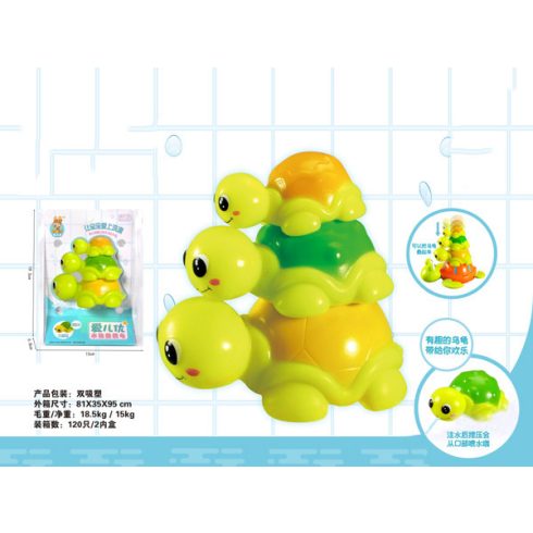 Fürdő játékok - Spriccelő teknősök fürdő játék