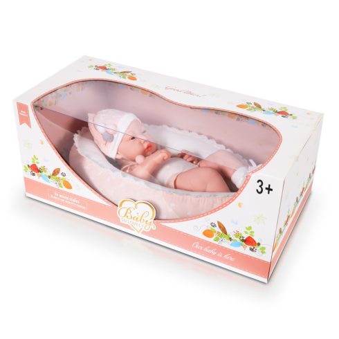 Játék baba alvókában 38 cm