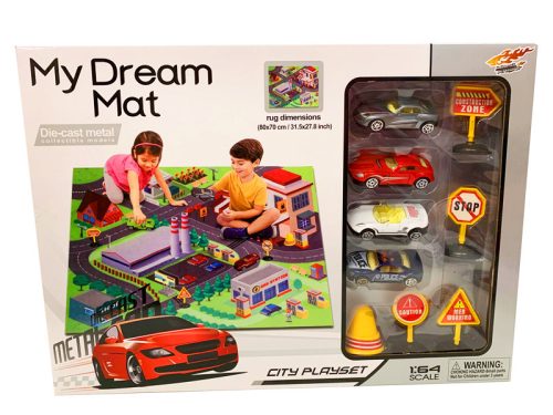 Játszószőnyeg autókkal - My Dream Mat Játszószőnyeg játék kisautókkal