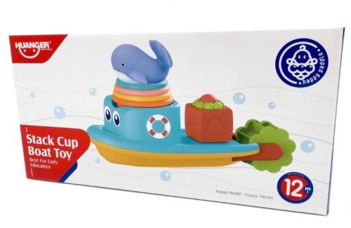 Stack Cup Boat Toy Hajós fürdőjáték Huanger