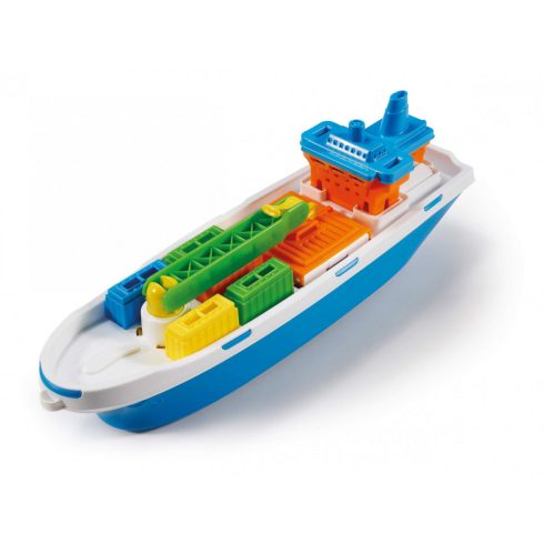 Vízi játékok - Kis hajók gyerekeknek - Műanyag konténerszállító teherhajó