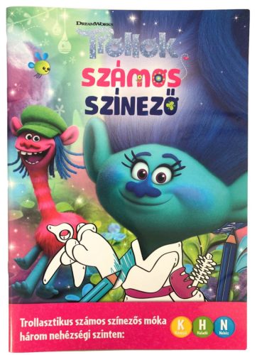 Trollok - Számos színező - Trollasztikus számos színező móka - foglalkoztató füzet