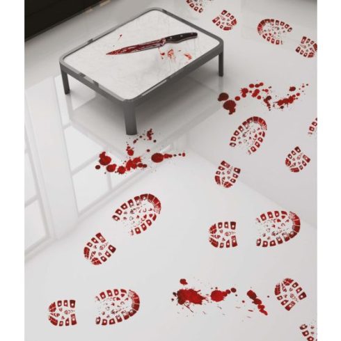 Véres cipőtalp dekoráció