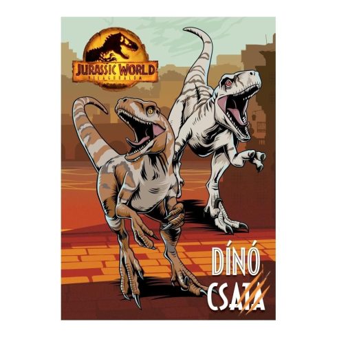 Jurassic World - Világuralom - Dínó csata foglalkoztató füzet