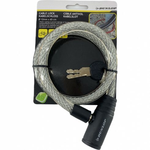 kerekpar-zar-kabel-12mmx65cm-2-kulcs-feher-dunlop