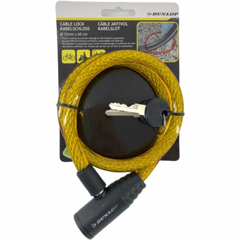 kerekpar-zar-kabel-12mmx65cm-2-kulcs-sarga-dunlop