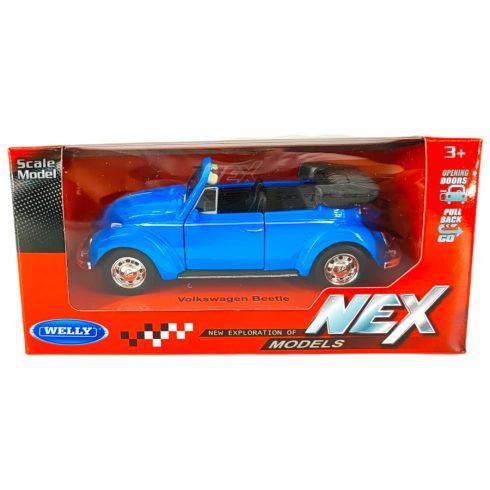 Volkswagen Bogár Cabrio - Játékautó - Welly Nex