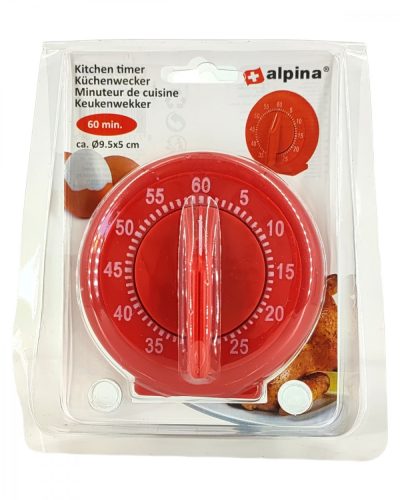 Konyhai időmérő ALPINA - Piros