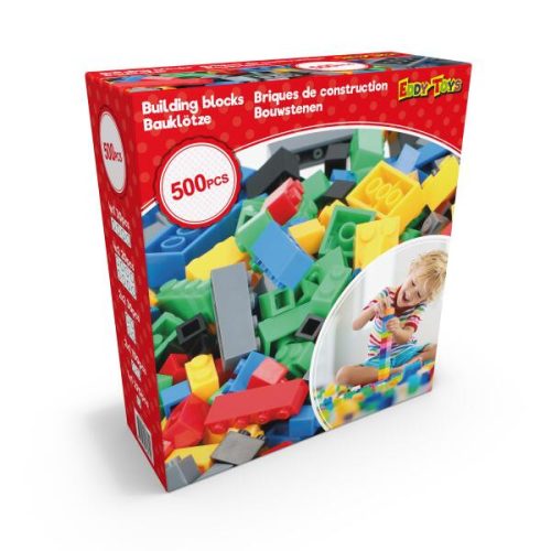 Építőkocka műanyag 500db - Eddy Toys