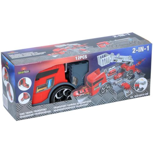 Játék tűzoltóautó és játék tároló 2in1 - Gearbox