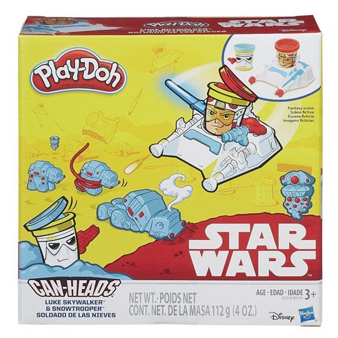 Gyurmák - Play-Doh Star Wars: Luke Skywalker és Snowtrooper tégelyfej szett