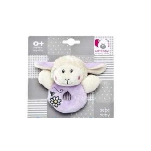 Bébibjátékok - Csörgők - Csörgős baby bárány, lila, Artesavi
