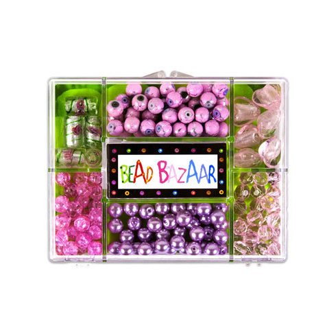 Fűzős játékok gyerekeknek - Gyöngyök - Fa golyók - Bead Bazaar Gyöngy csokor - rózsaszirom