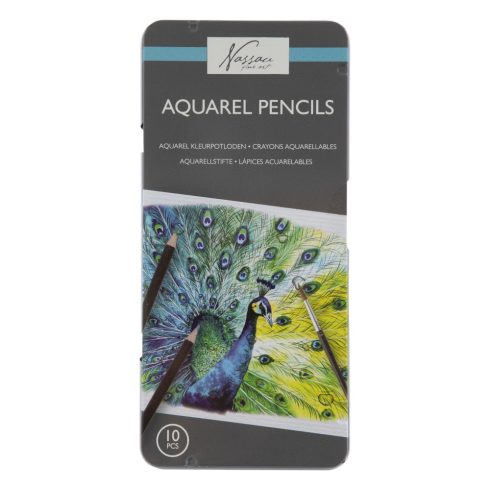 Aquarel ceruzák 10 db-os fémdobozban - Nassau