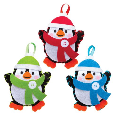Karácsonyi pingvin dekorálhatófüggődísz készlet 3 db-os BakerRoss