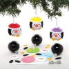 Karácsonyi pingvin gömbdekorálható függődísz készlet 6db-os Baker Ross