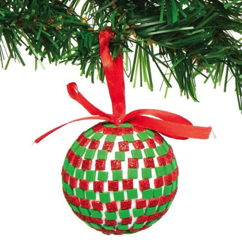 Karácsonyi gömb függődíszmozaik dekorálókészlet 4 db-osBaker Ross
