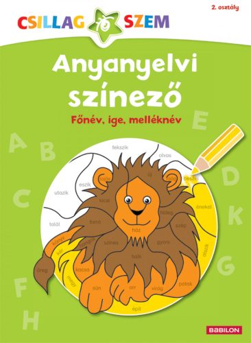 Kreatív könyvek - Anyanyelvi színező-Főnév, ige, melléknév