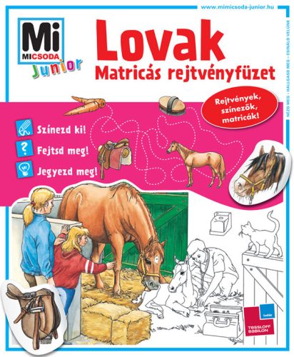 Mesekönyvek - Mi MICSODA Junior matricás rejtvényfüzet Lovak