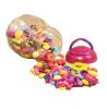 Fűzős játékok gyerekeknek - Gyöngyök - Pop Arty 500 db-os pattintós gyöngyök B.Toys