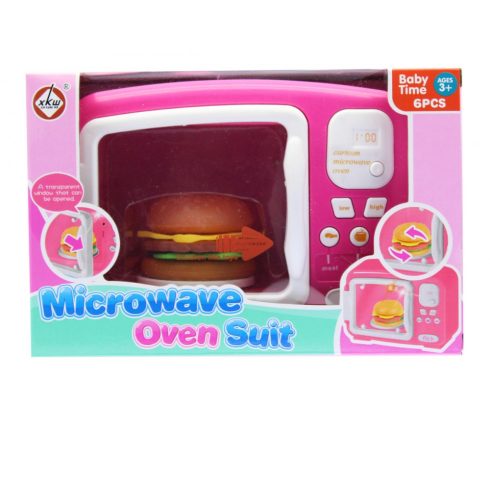Játék mikrosütő hamburgerrel
