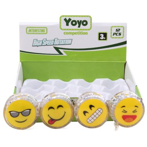 Yo-yo smiley mintával LED világítással