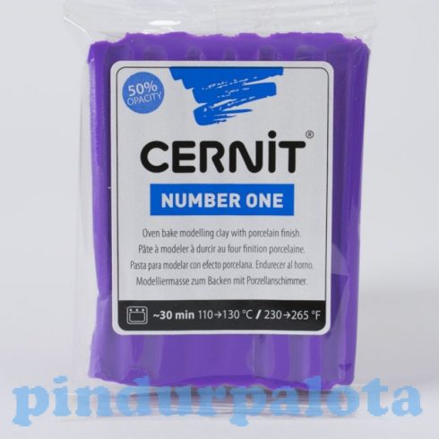 Gyurmák - Kiszúrók - Formázók - Süthető gyurma viola színben 50% áttetsző 56g Cernit