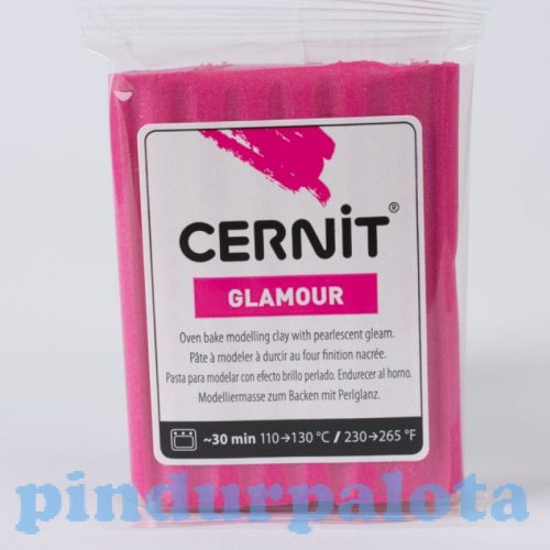 Gyurmák - Kiszúrók - Formázók - Süthető gyurma kárminpiros glamour színben 56g Cernit