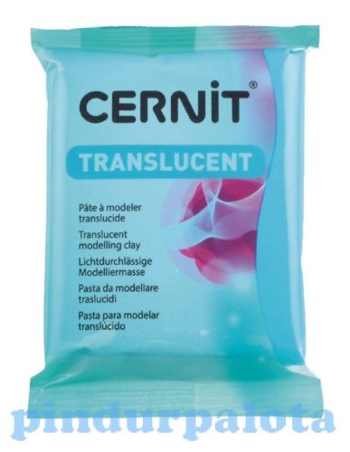 Gyurmák - Cernit - Süthető gyurma, Türkizkék Translucent színben, 56 g