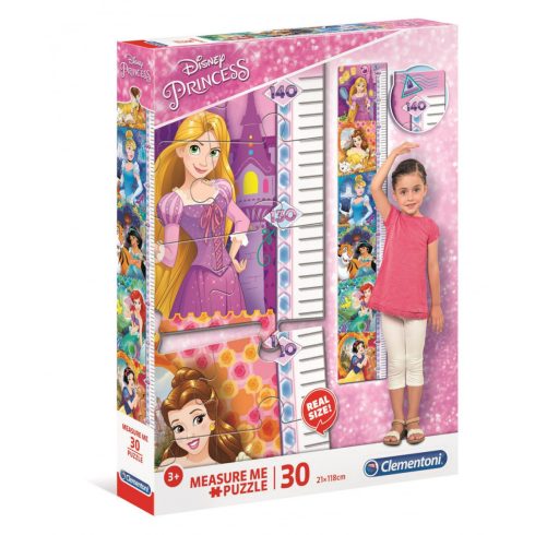 Disney Hercegnők - Fali mérce puzzle 30 db - Clementoni
