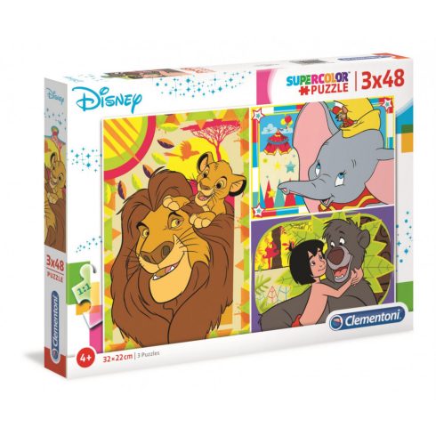 Disney klasszikusok - Puzzle 3x48 db - Clementoni