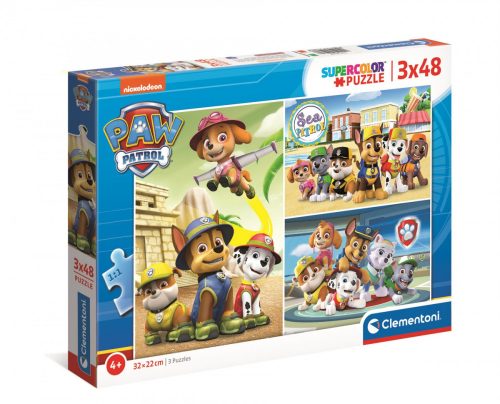 Paw Patrol - Puzzle 3x48 db - Clementoni