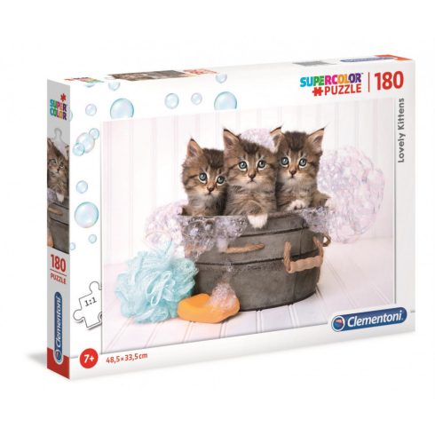 Lovely Kittens - 180 db-os cicás puzzle - Clementoni