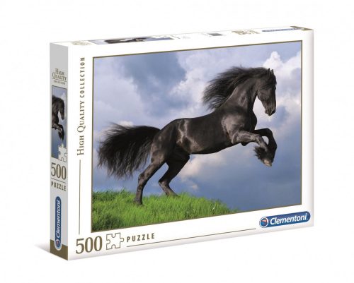 High Quality Collection - Fekete Fríz ló 500 db-os puzzle - Clementoni