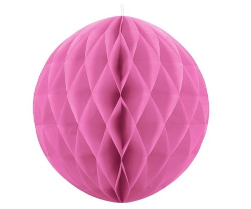 Party dekoráció - Lampion papír gömb dekor 50 cm óriás rózsaszín