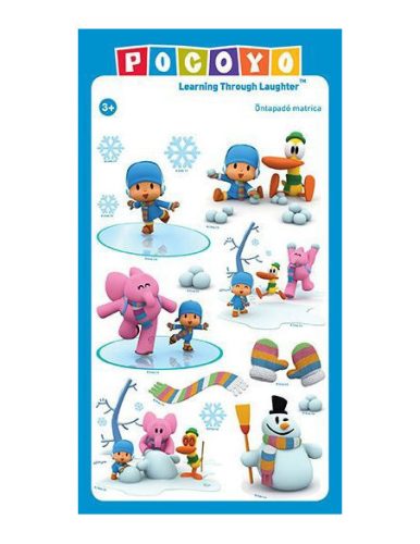 Pocoyo játékok - Pocoyo matricák téli motívumokkal